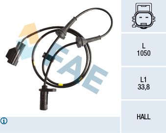 Sensor, wheel speed FAE 78184