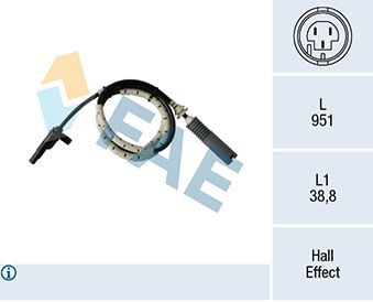 Sensor, wheel speed FAE 78185
