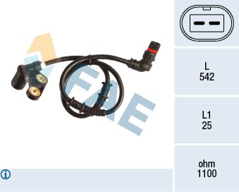 Sensor, wheel speed FAE 78189
