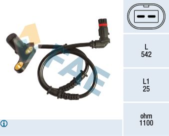 Sensor, wheel speed FAE 78190