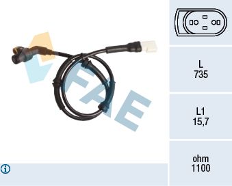 FAE 78202 Sensor, wheel speed