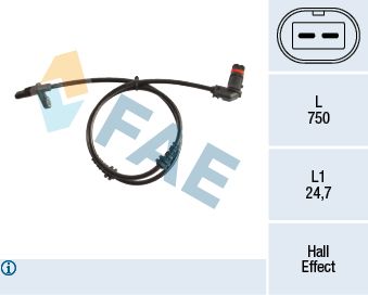Sensor, wheel speed FAE 78210