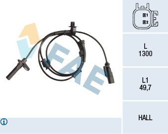 Sensor, wheel speed FAE 78214