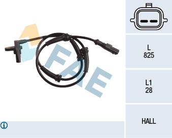 Sensor, wheel speed FAE 78221