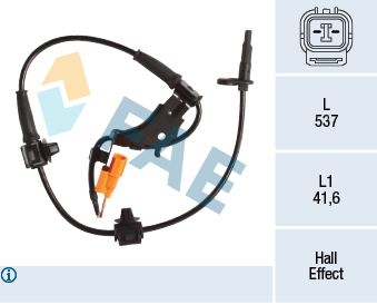 Sensor, wheel speed FAE 78226