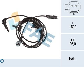 Sensor, wheel speed FAE 78238