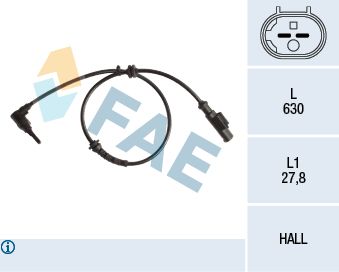 Sensor, wheel speed FAE 78241