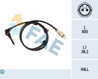 Sensor, wheel speed FAE 78242