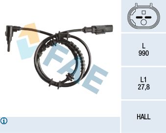 FAE 78244 Sensor, wheel speed