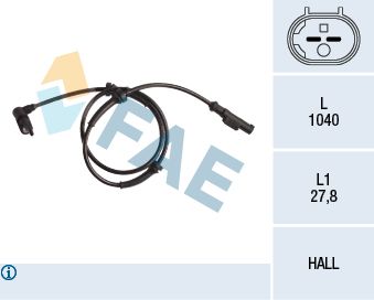 Sensor, wheel speed FAE 78247