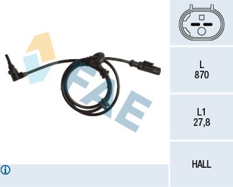 Sensor, wheel speed FAE 78248