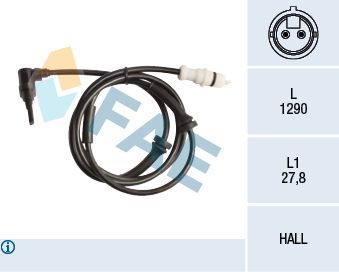 Sensor, wheel speed FAE 78251