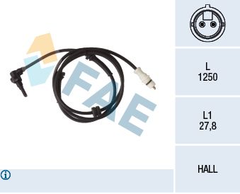 Sensor, wheel speed FAE 78252