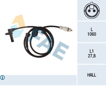 FAE 78253 Sensor, wheel speed