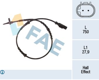 Sensor, wheel speed FAE 78265