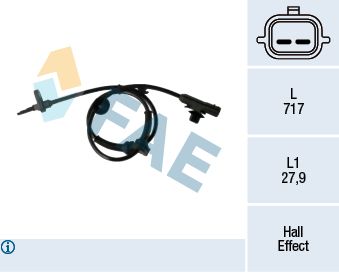 Sensor, wheel speed FAE 78268