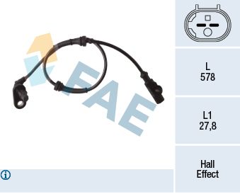 FAE 78276 Sensor, wheel speed