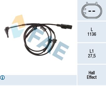 Sensor, wheel speed FAE 78277