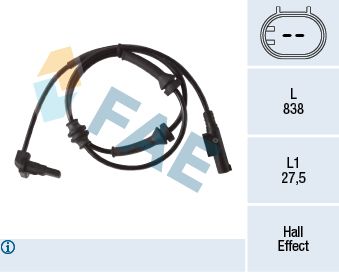 Sensor, wheel speed FAE 78278