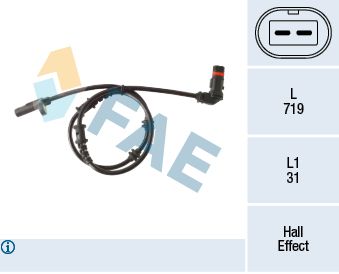 Sensor, wheel speed FAE 78282