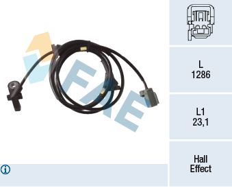 Sensor, wheel speed FAE 78287