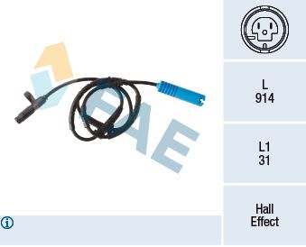 FAE 78293 Sensor, wheel speed