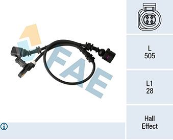 FAE 78296 Sensor, wheel speed