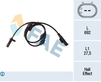 FAE 78298 Sensor, wheel speed