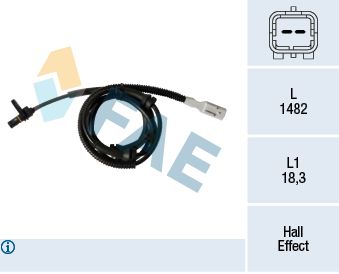 Sensor, wheel speed FAE 78308