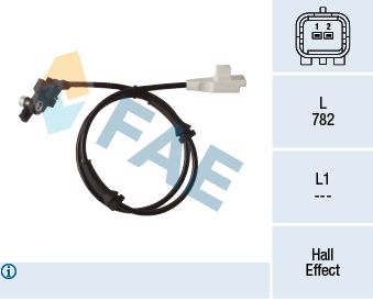 Sensor, wheel speed FAE 78317