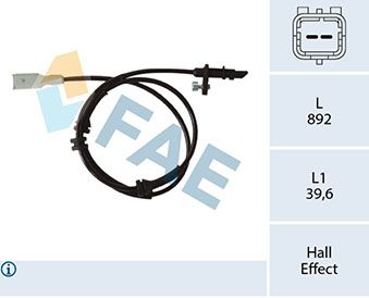 FAE 78321 Sensor, wheel speed
