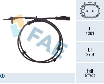FAE 78322 Sensor, wheel speed