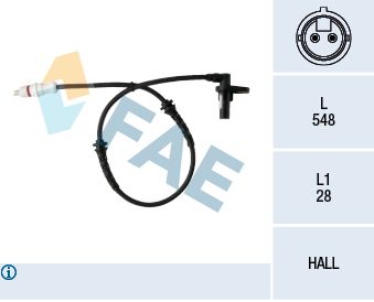 Sensor, wheel speed FAE 78325
