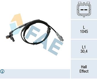 FAE 78326 Sensor, wheel speed