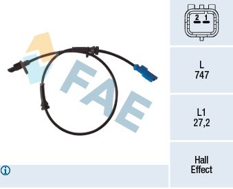 FAE 78333 Sensor, wheel speed