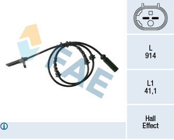 Sensor, wheel speed FAE 78334