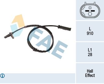 Sensor, wheel speed FAE 78336