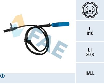 Sensor, wheel speed FAE 78338