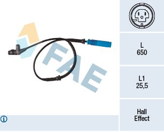 Sensor, wheel speed FAE 78340