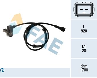FAE 78352 Sensor, wheel speed
