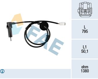 FAE 78356 Sensor, wheel speed