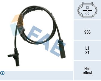 Sensor, wheel speed FAE 78361