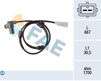 Sensor, wheel speed FAE 78368