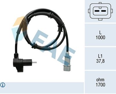 Sensor, wheel speed FAE 78369