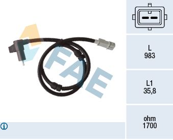 FAE 78370 Sensor, wheel speed