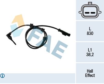 Sensor, wheel speed FAE 78395