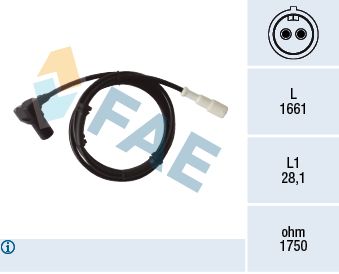 Sensor, wheel speed FAE 78409