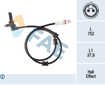 Sensor, wheel speed FAE 78412