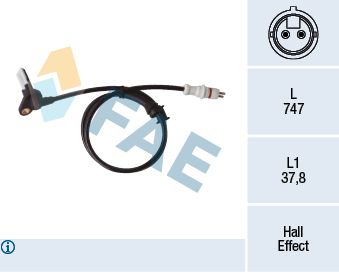 Sensor, wheel speed FAE 78413