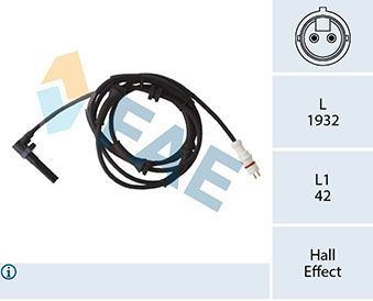 Sensor, wheel speed FAE 78428